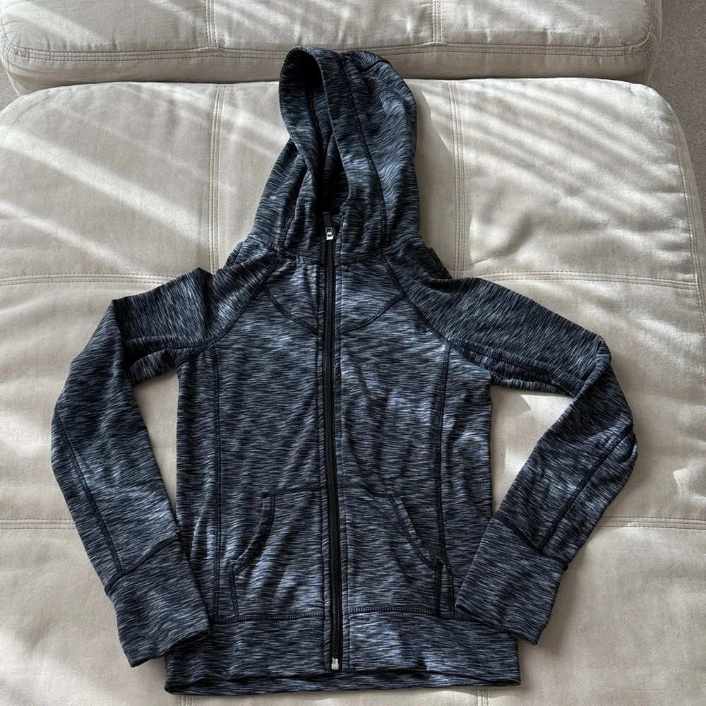 90 Degree By Reflex Charcoal Kids Jacket with Hood Size 7/8